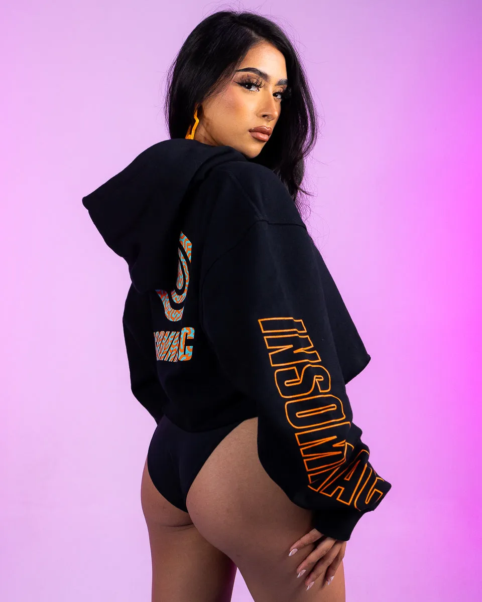 Insomniac Eye Guy Crop Hoodie