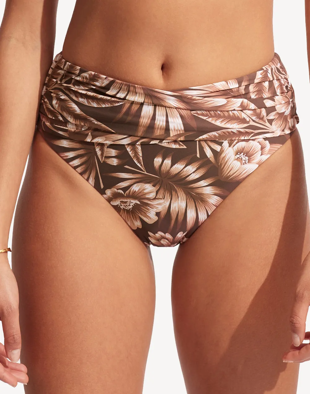 Island In The Sun High Waist Wrap Front Bikini Bottom