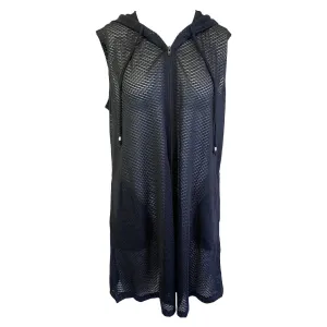 J Valdi Key West Lattice Back Dress Coverup - Black
