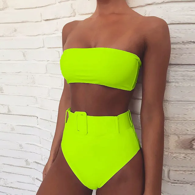 Jana Strapless High Waist Bikini