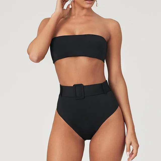 Jana Strapless High Waist Bikini