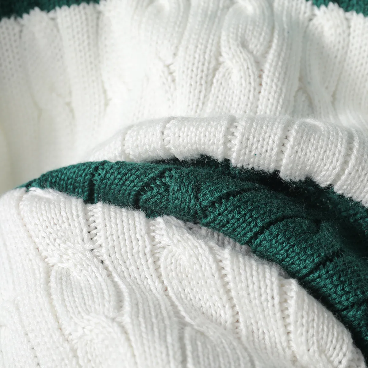 JazzHer Vintage Green Striped Knitted Sweater Women Autumn Winter V Neck Long Sleeve Oversize Pullovers Simple Casual Cotton Top Chic