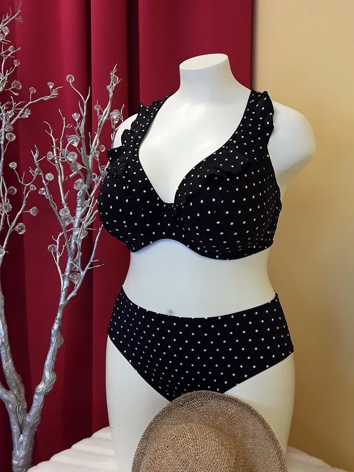 Jewel Cove High-Apex Top AS7230 - Black Dots