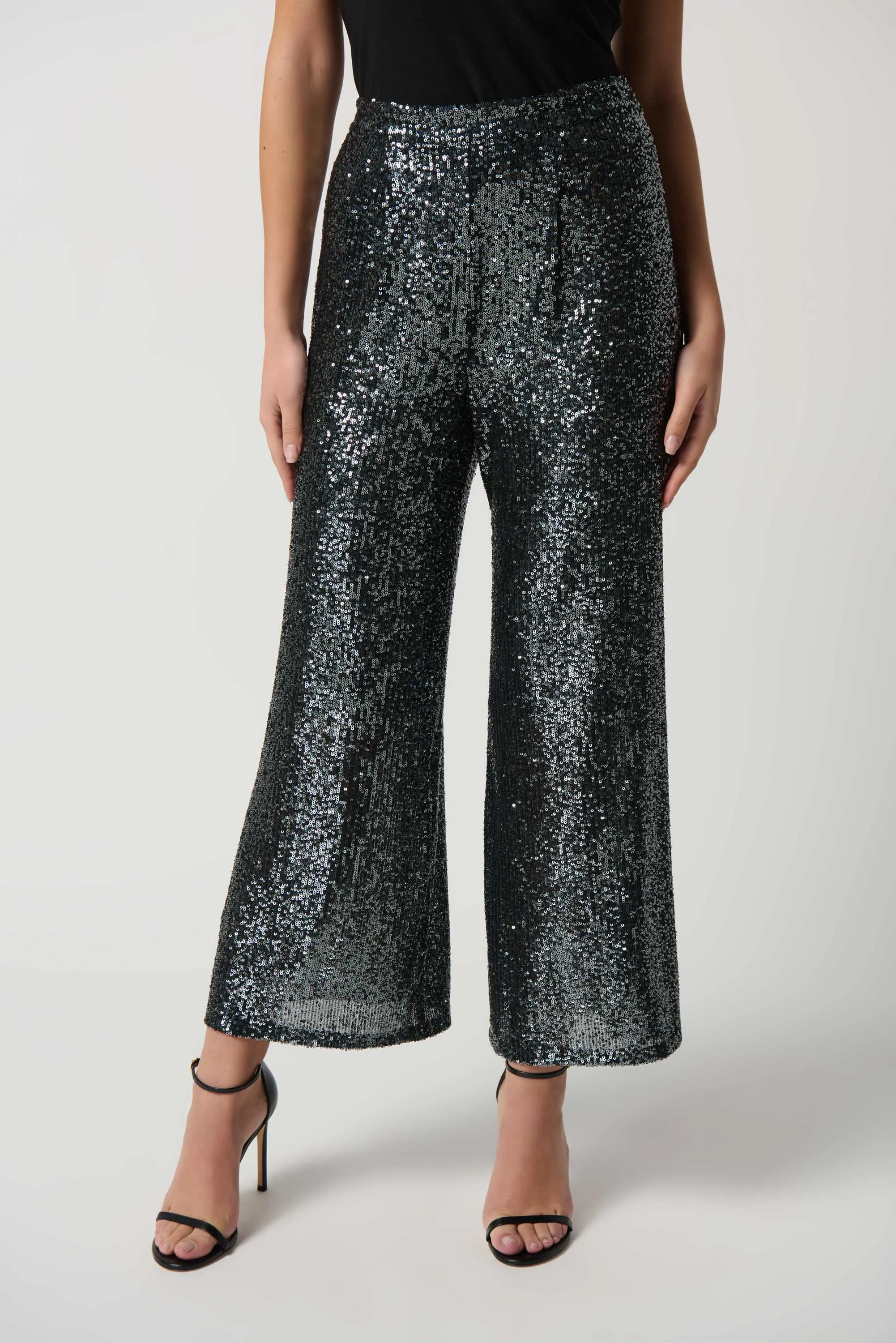Joseph Ribkoff Sequin Pull-On Culotte Pants Jr234215