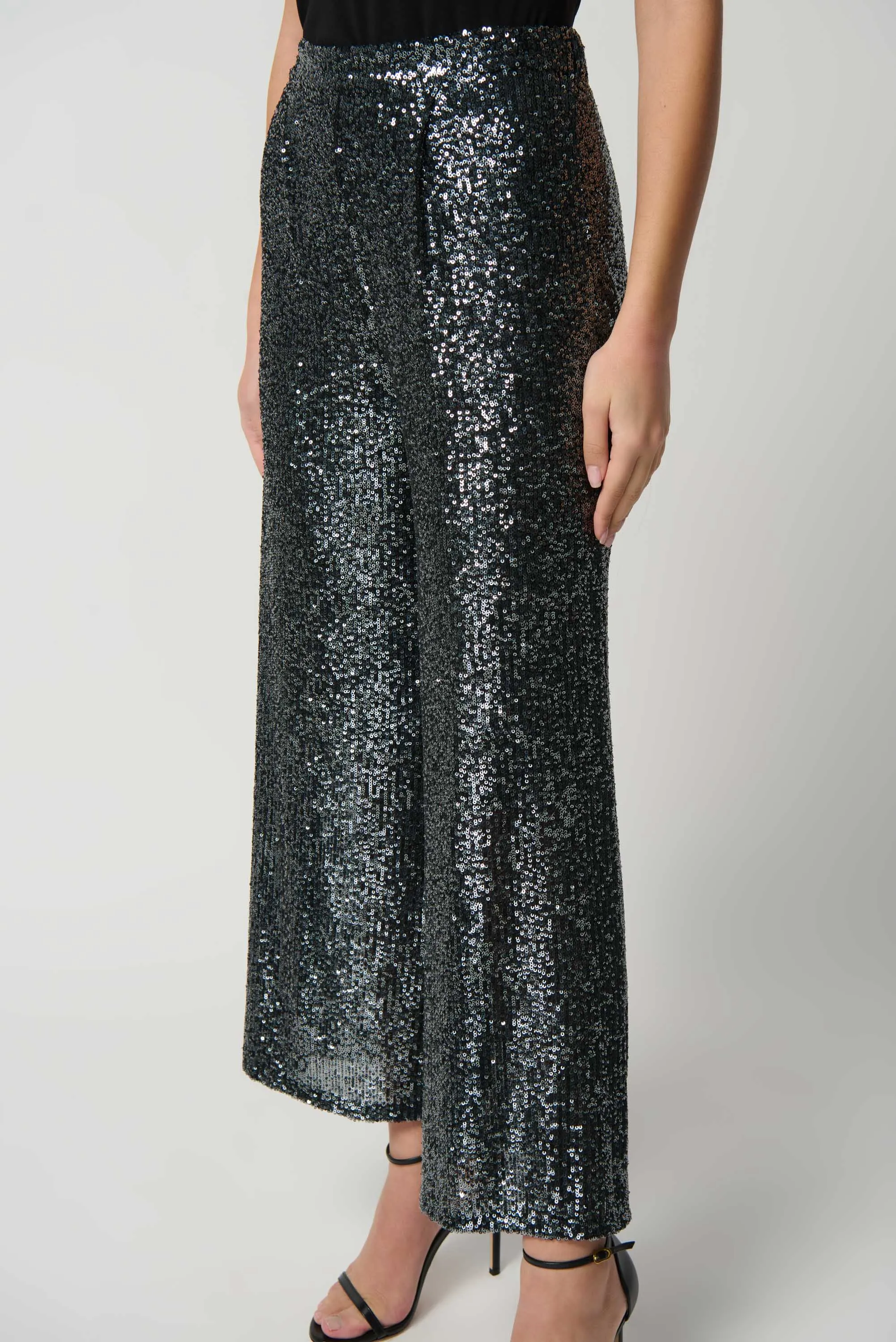 Joseph Ribkoff Sequin Pull-On Culotte Pants Jr234215