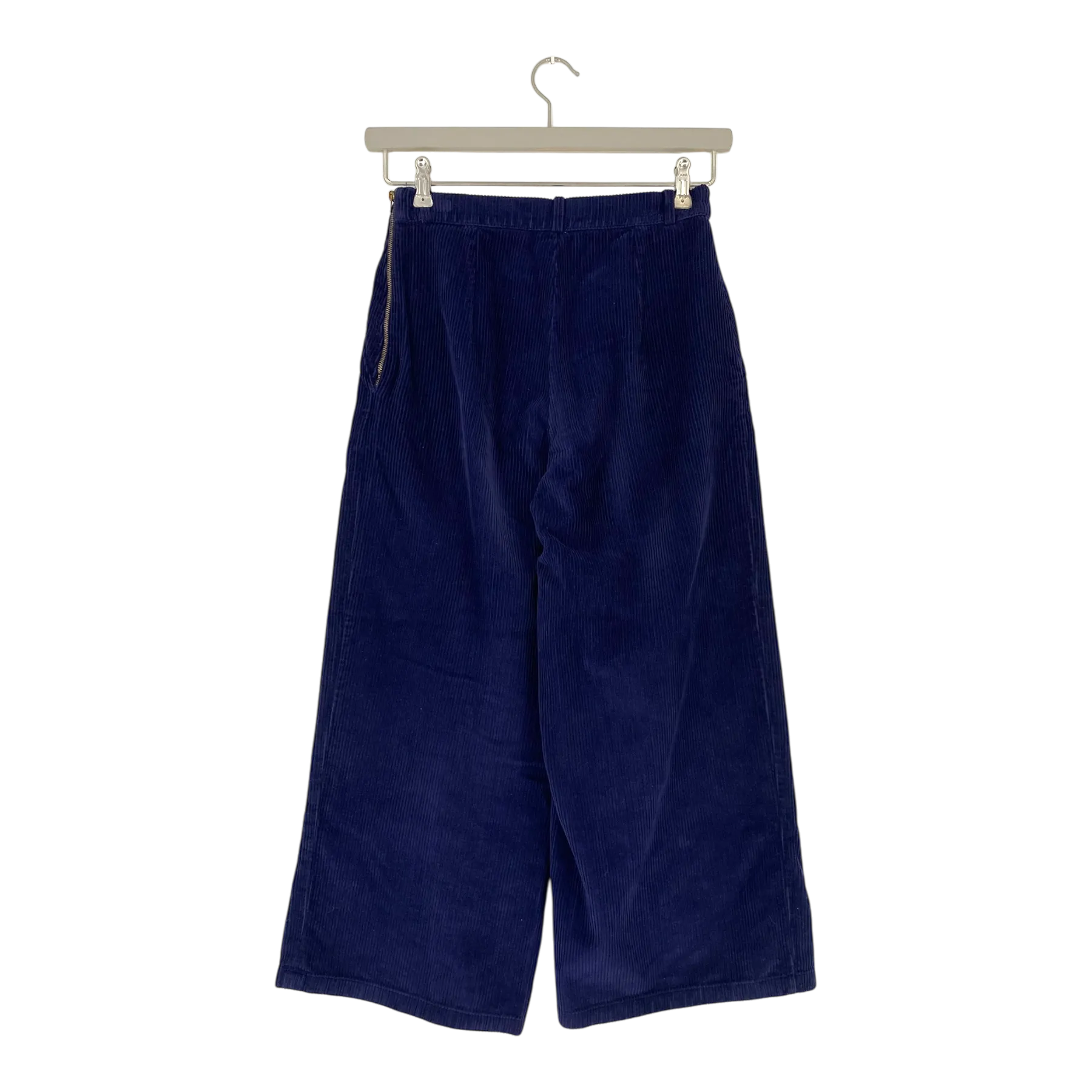 Kaiko wide leg corduroy culottes, indigo | woman 34