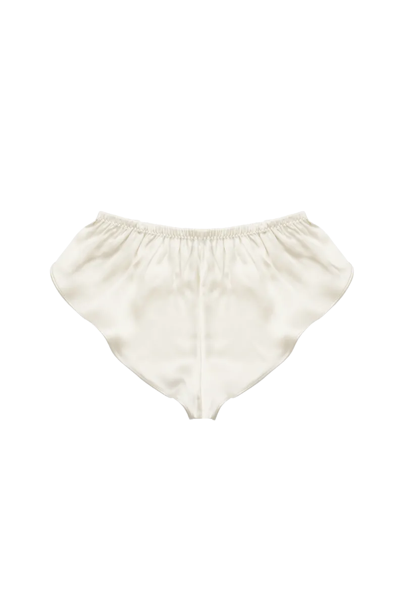KHAY ALMOND: ORGANIC SILK CULOTTES