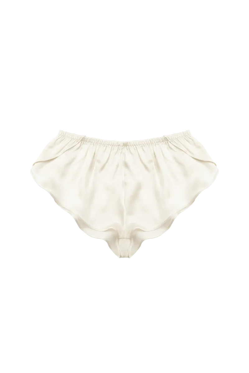 KHAY ALMOND: ORGANIC SILK CULOTTES