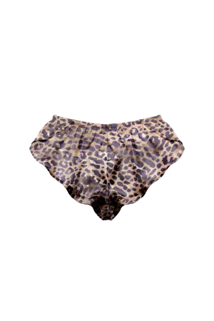 KHAY: ORGANIC LEOPARD PRINT SILK CULOTTES | SAMPLE