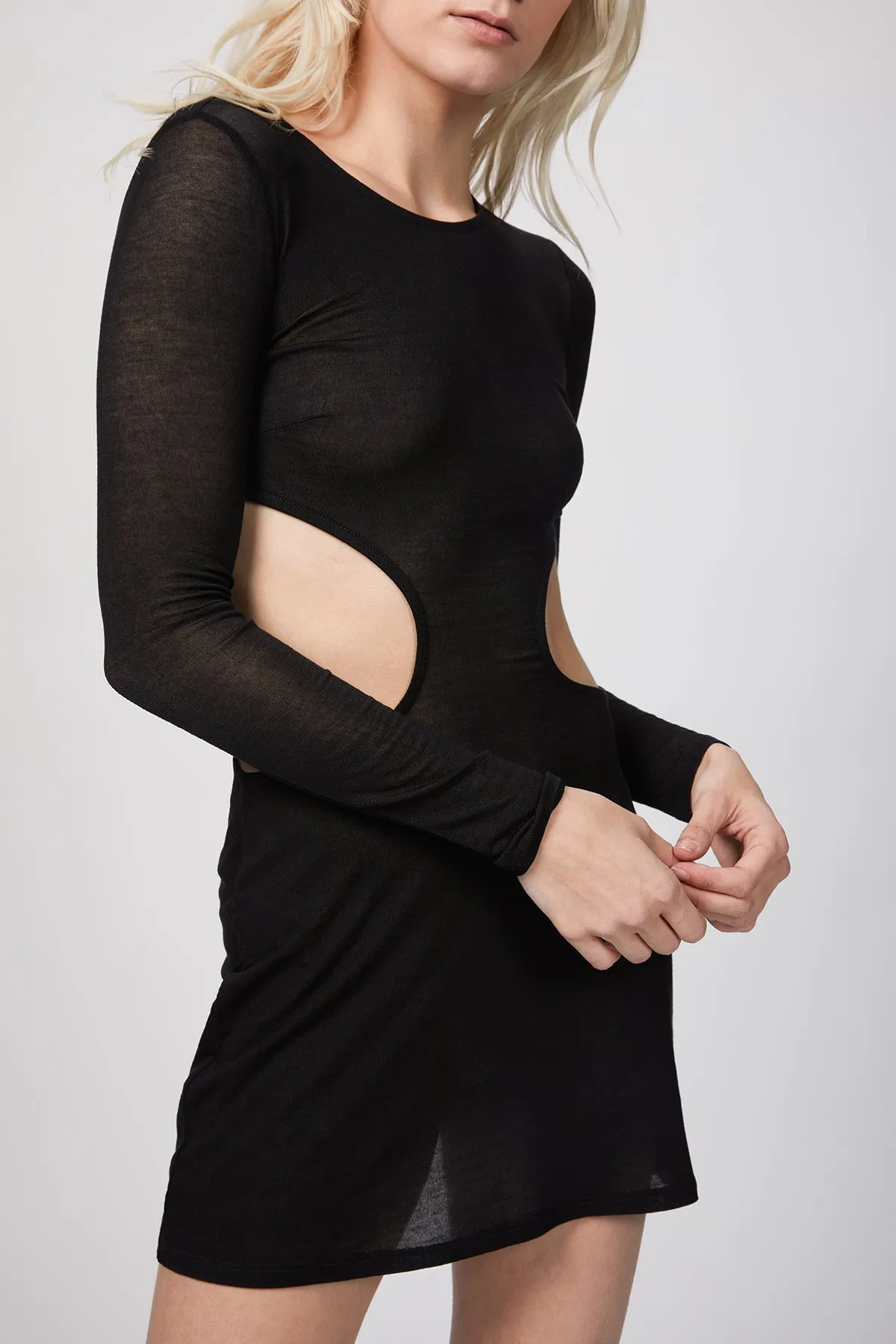 KNIT MINI DRESS