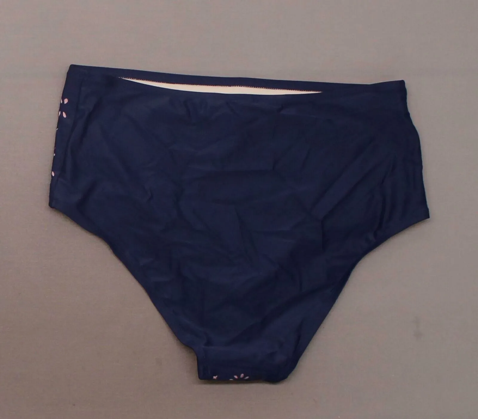Kona Sol Women's Laser Cut Bikini Swim Bottom Navy XL