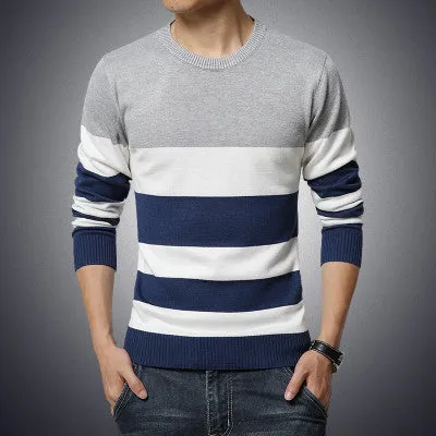 Korean fashion simple autumn male V-neck long-sleeve sweater solid color slim men's clothing