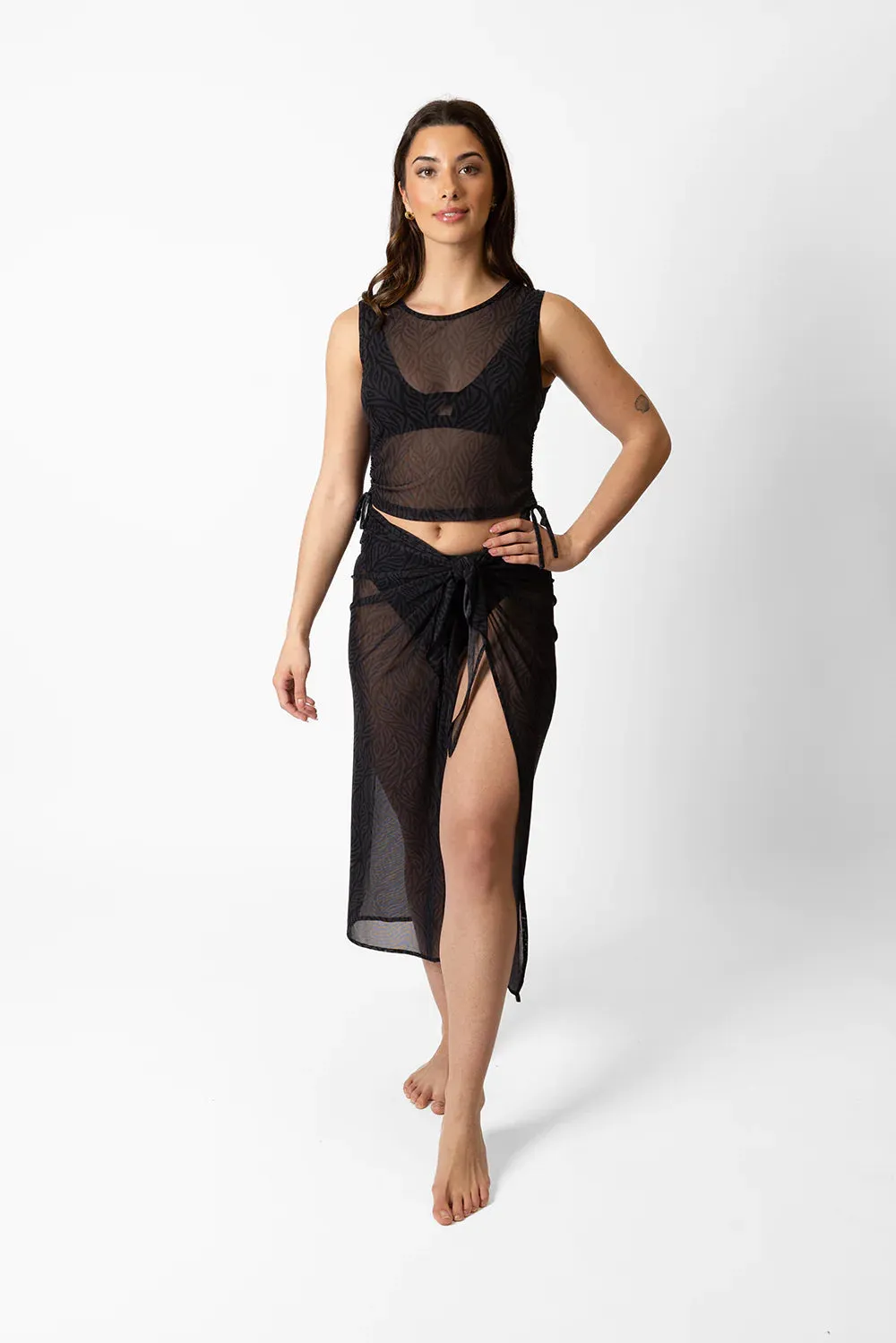 Koy Seascape Mesh Long Sarong