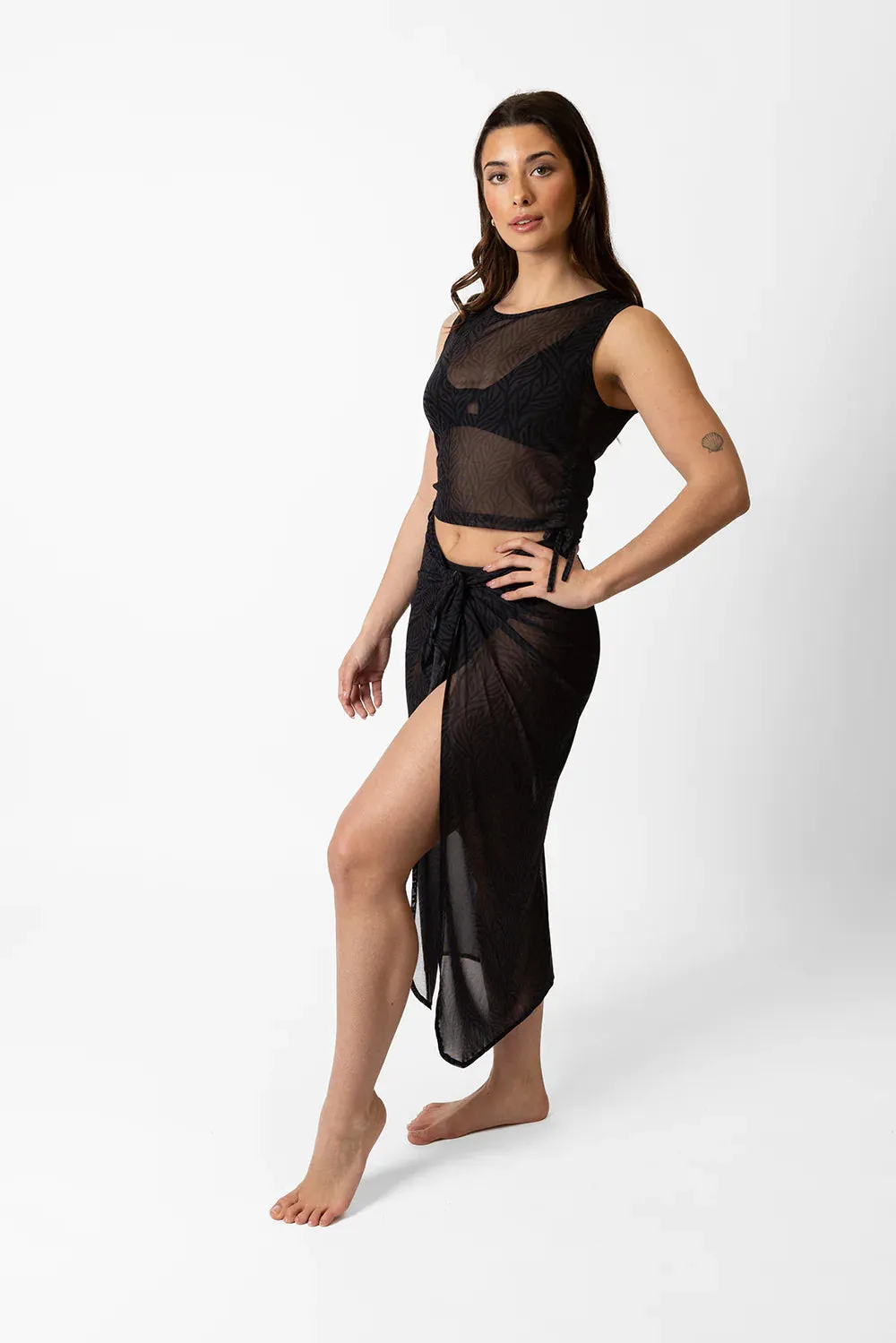 Koy Seascape Mesh Long Sarong