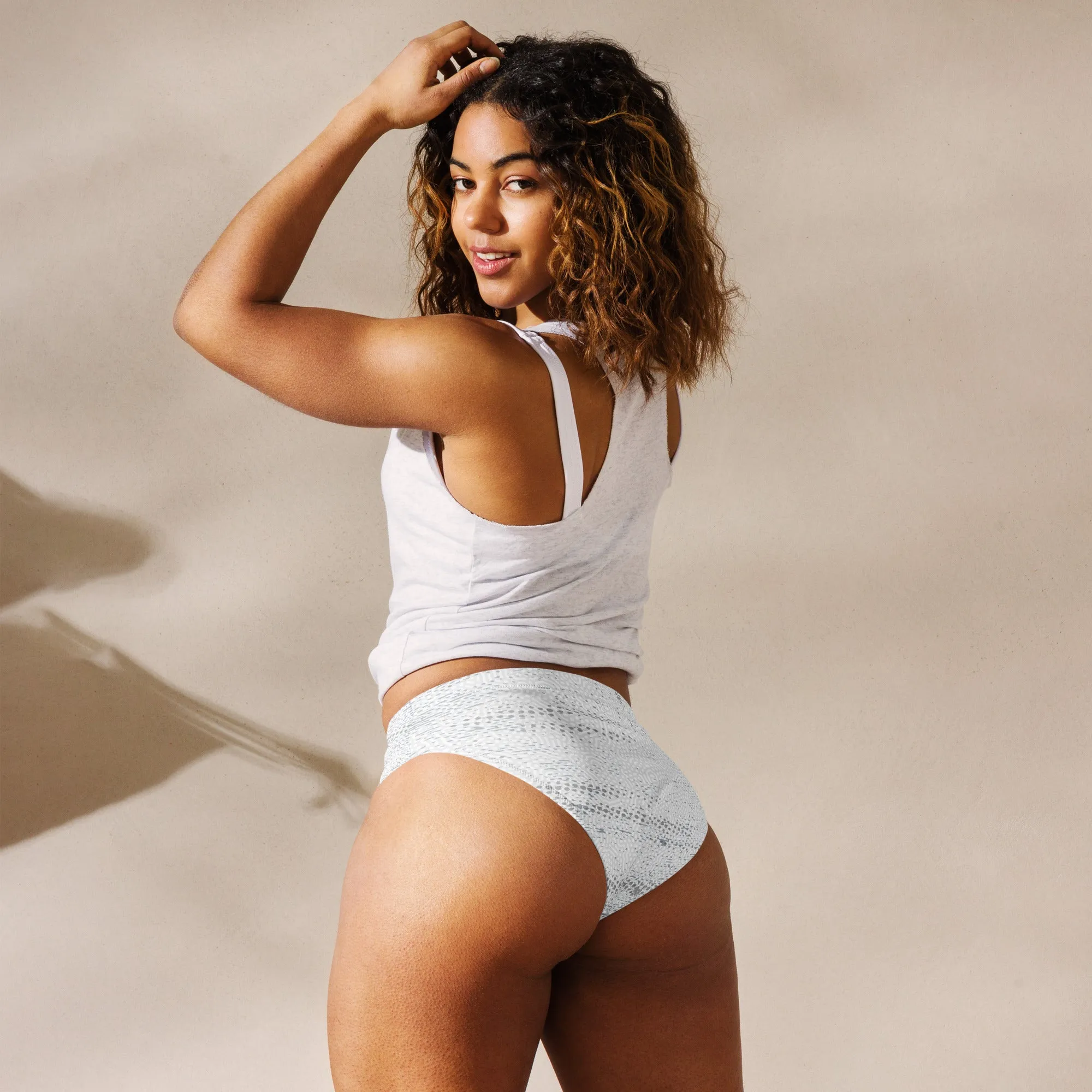 Life League Gear - ADAPT - Cloud White - Recycled High-Waisted Bikini Bottom