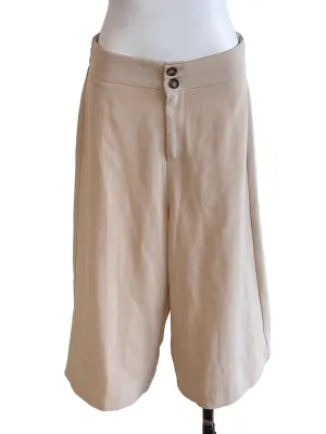 Light Beige Basic Culottes