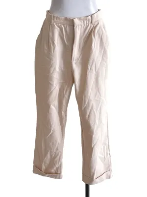 Light Beige Cuffed Trousers LB