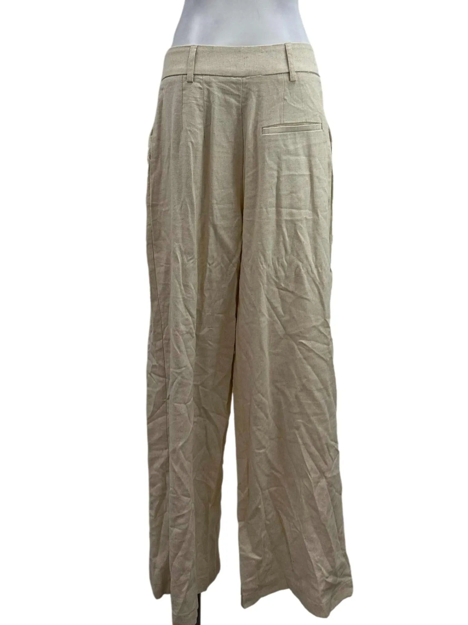 Light Beige Double Button Pants
