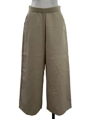 Light Beige Mixed Thread Printed Pants