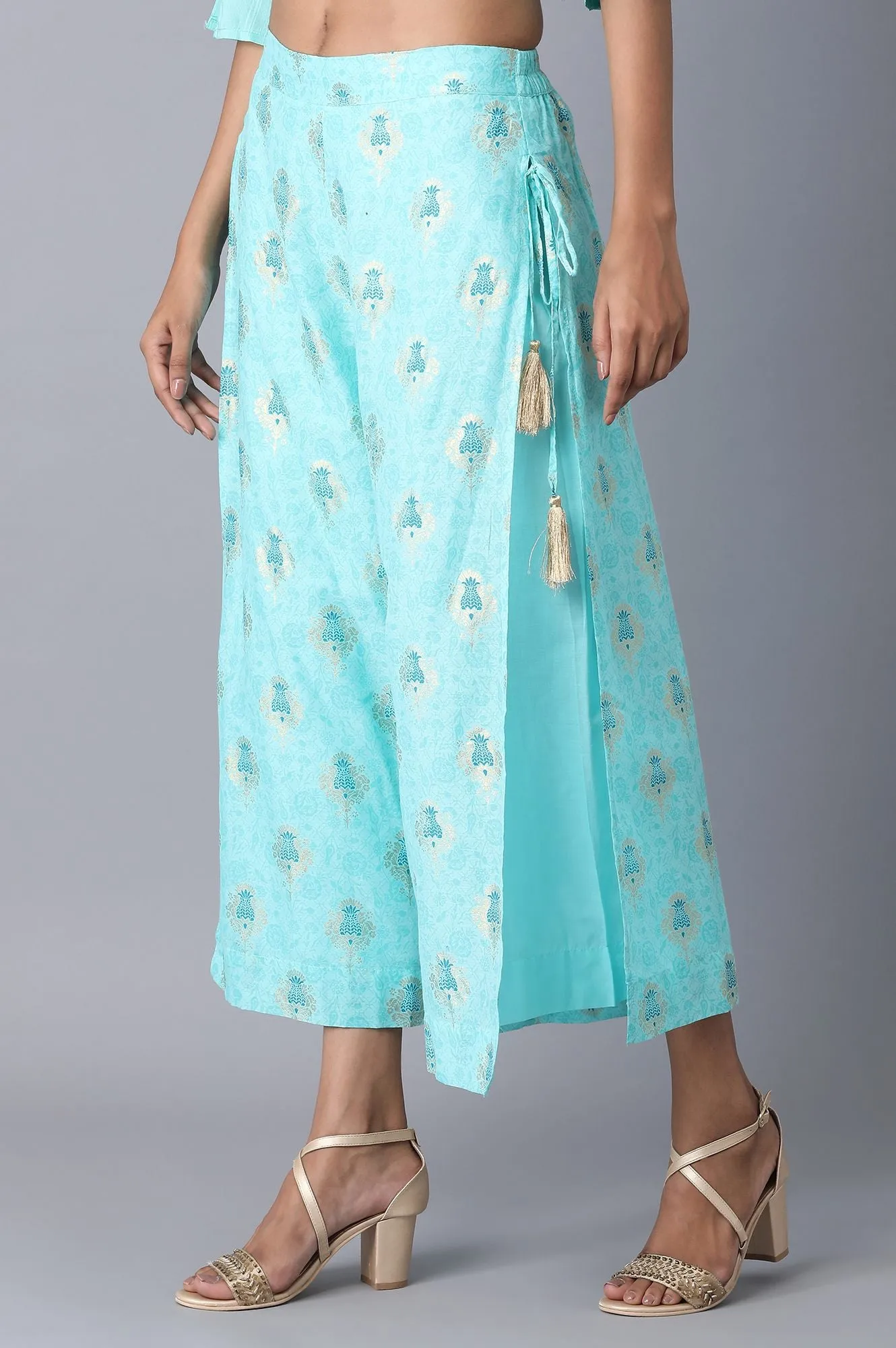 Light Blue Straight Culottes