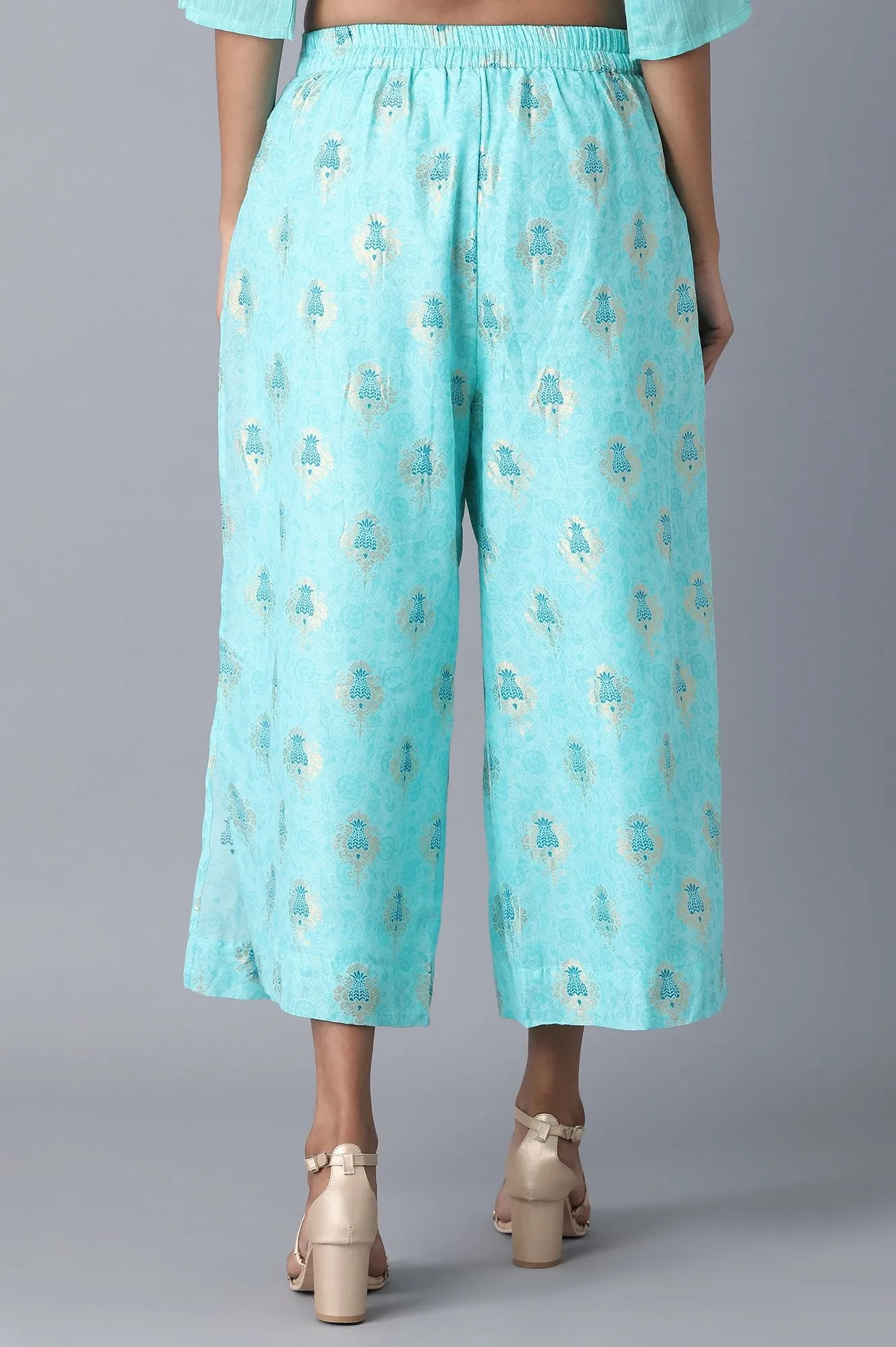 Light Blue Straight Culottes