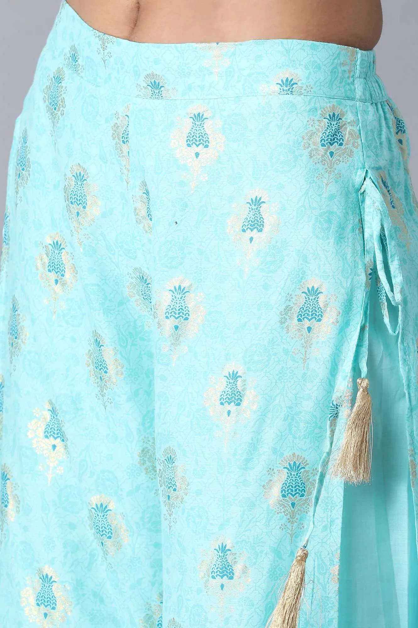 Light Blue Straight Culottes
