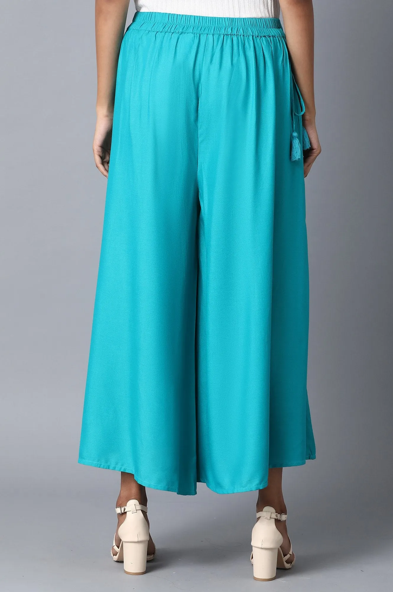 Light Blue Straight Culottes