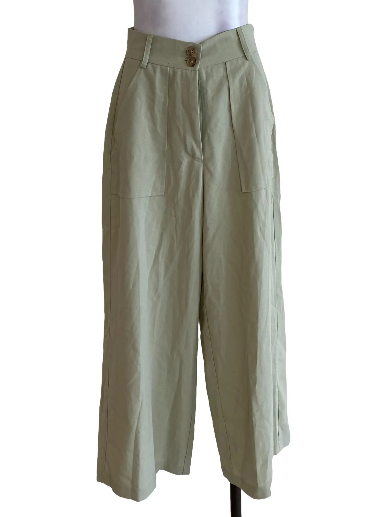 Light Green Wide Pants