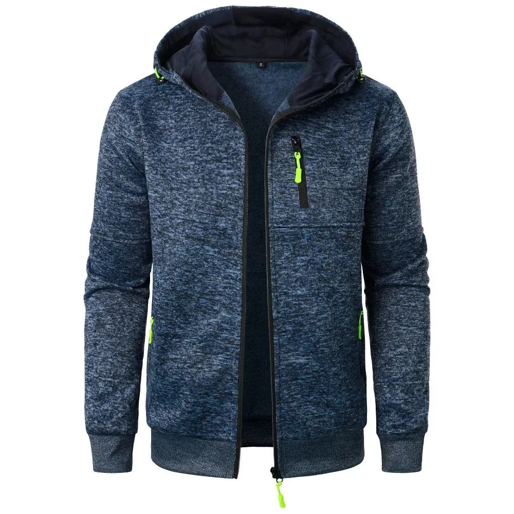 Lightweight and Breathable Zip up Hoodie with Zipper Pockets