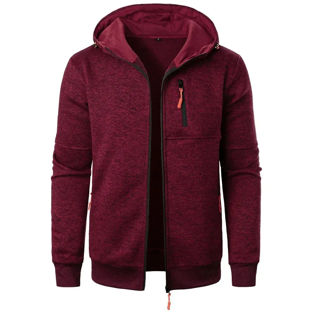 Lightweight and Breathable Zip up Hoodie with Zipper Pockets