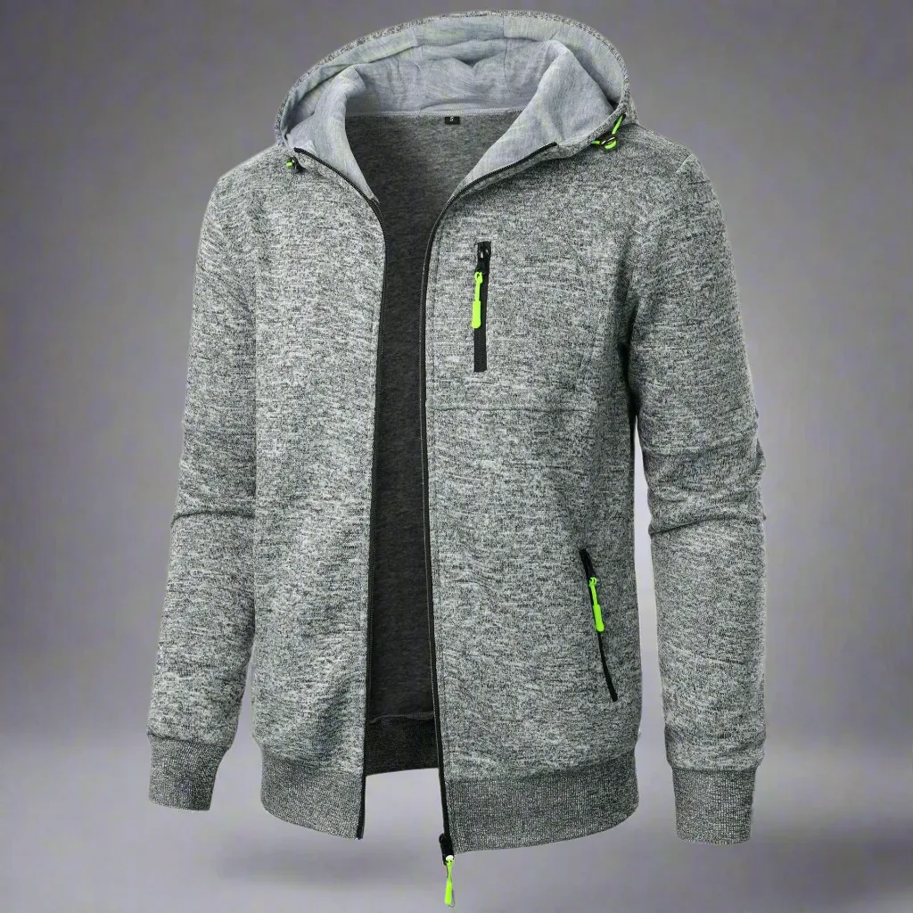 Lightweight and Breathable Zip up Hoodie with Zipper Pockets