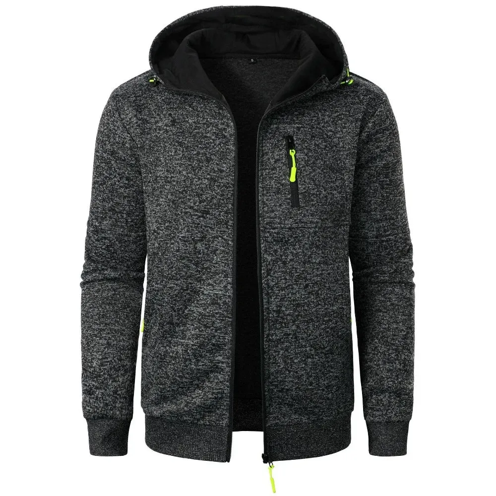 Lightweight and Breathable Zip up Hoodie with Zipper Pockets