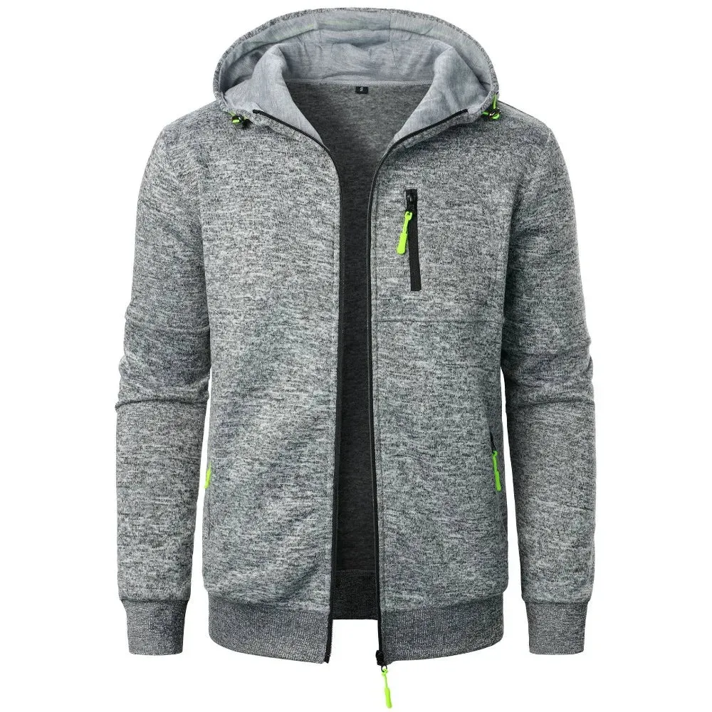 Lightweight and Breathable Zip up Hoodie with Zipper Pockets