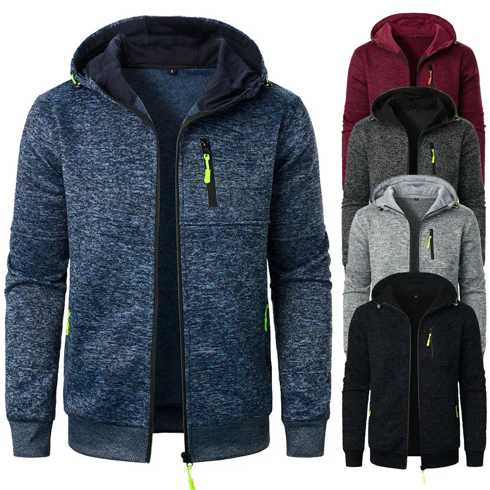 Lightweight and Breathable Zip up Hoodie with Zipper Pockets