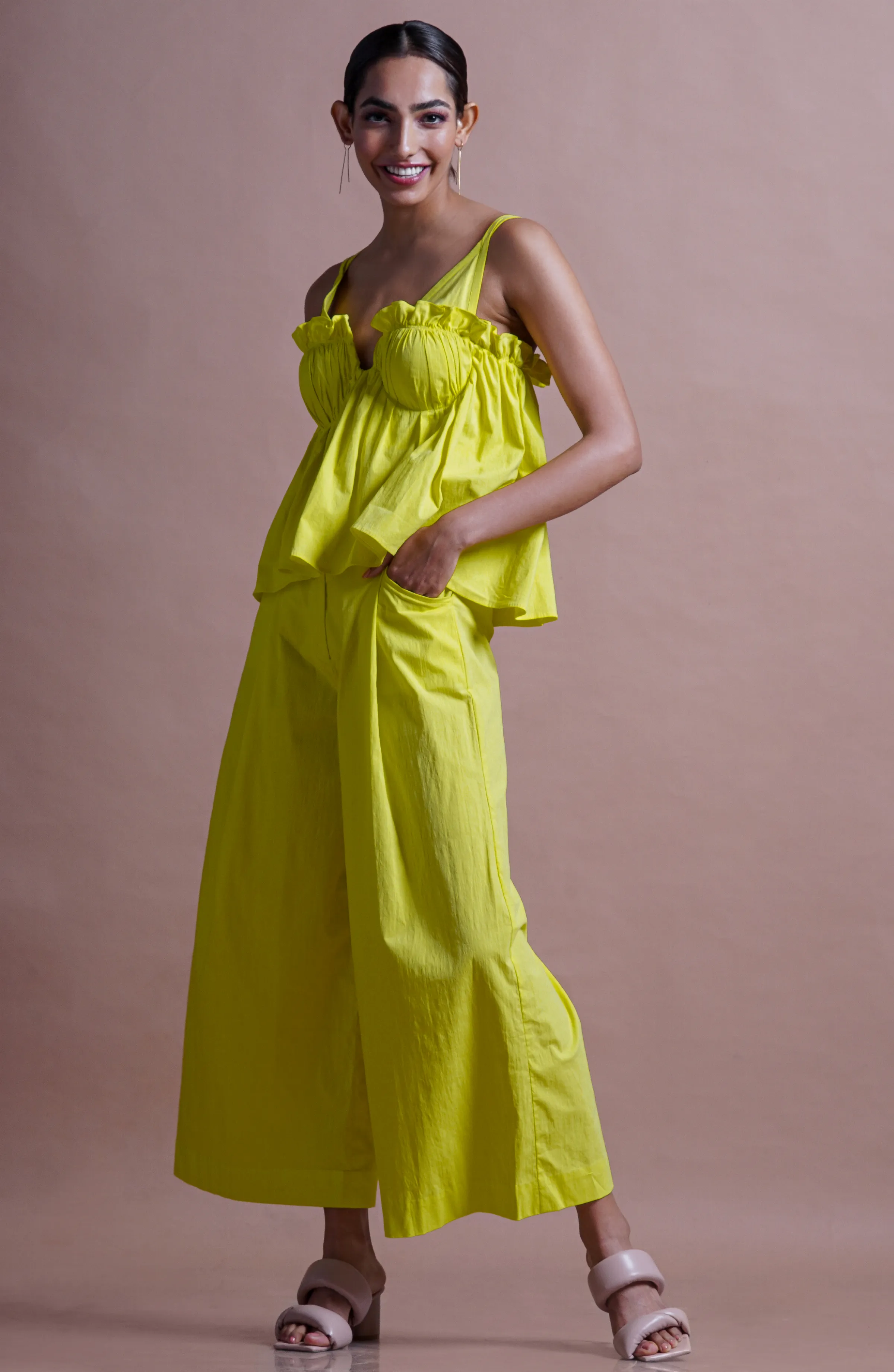 LIME GRANADILLA BANDEAU CO-ORD