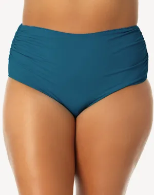 Live In Colour Plus Size Convertible Shirred Bikini Bottom