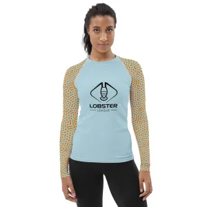 Lobster League "CORAL HUNTRESS" Women's Diver's Skin Light Blue/Orange/Coral