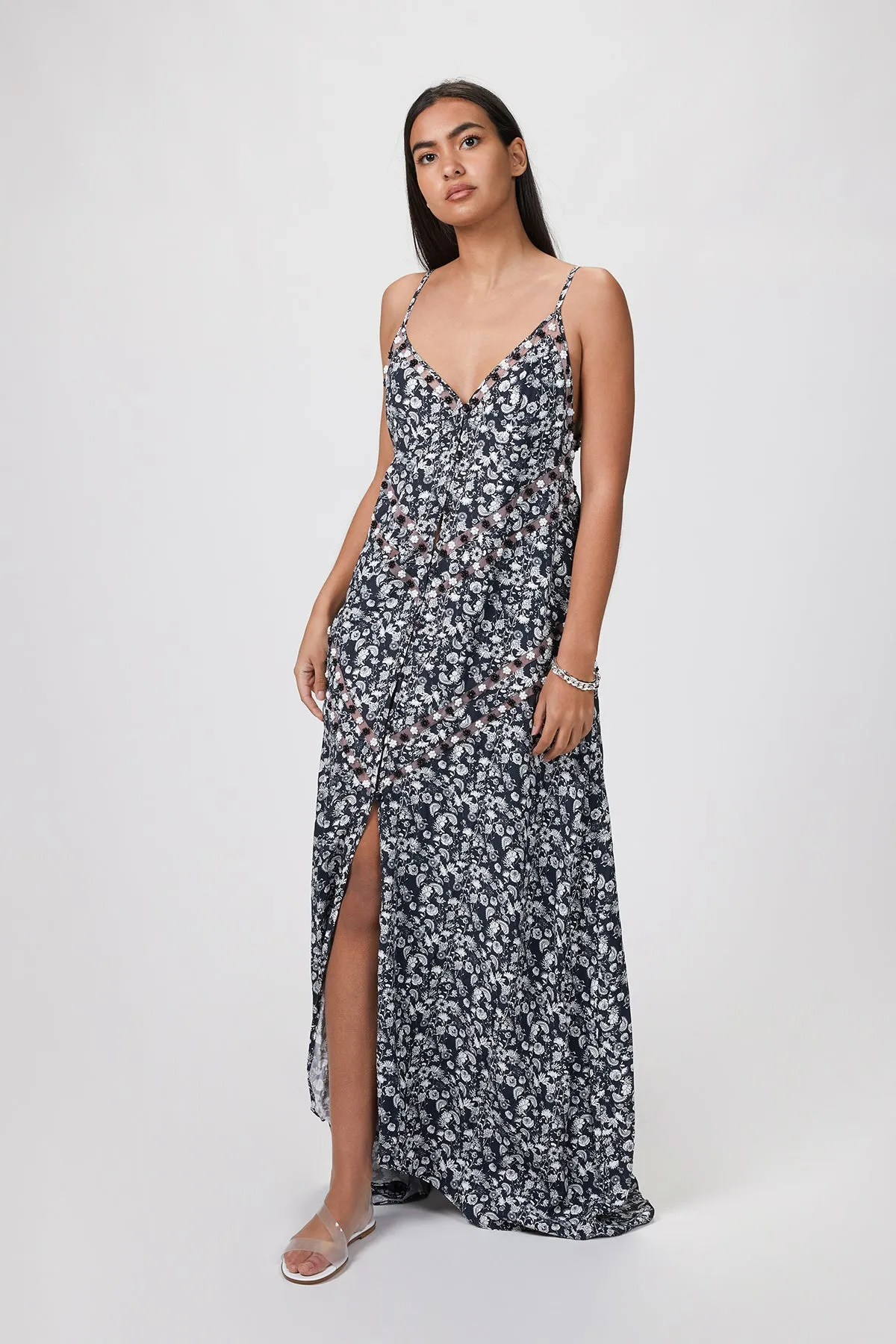 LONG FLORAL DRESS
