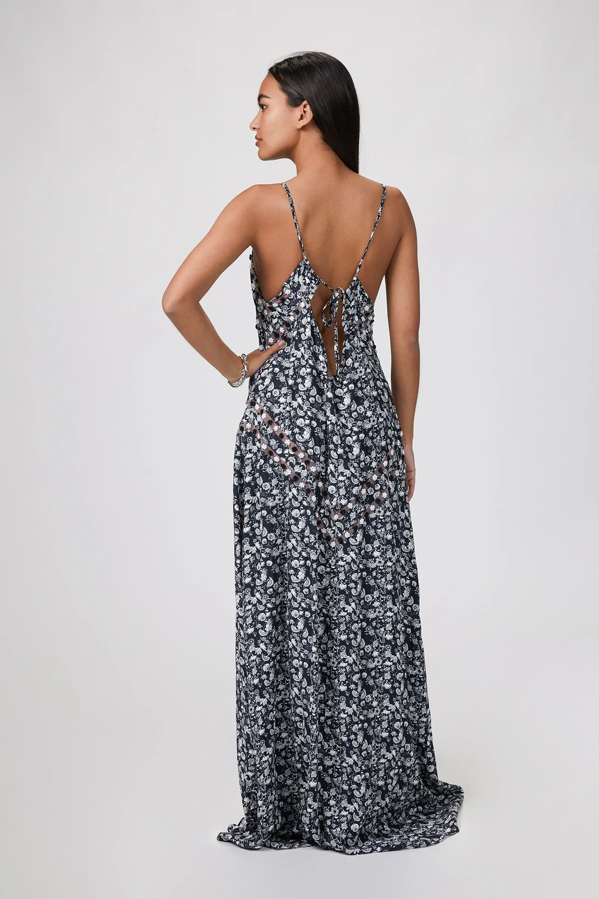LONG FLORAL DRESS