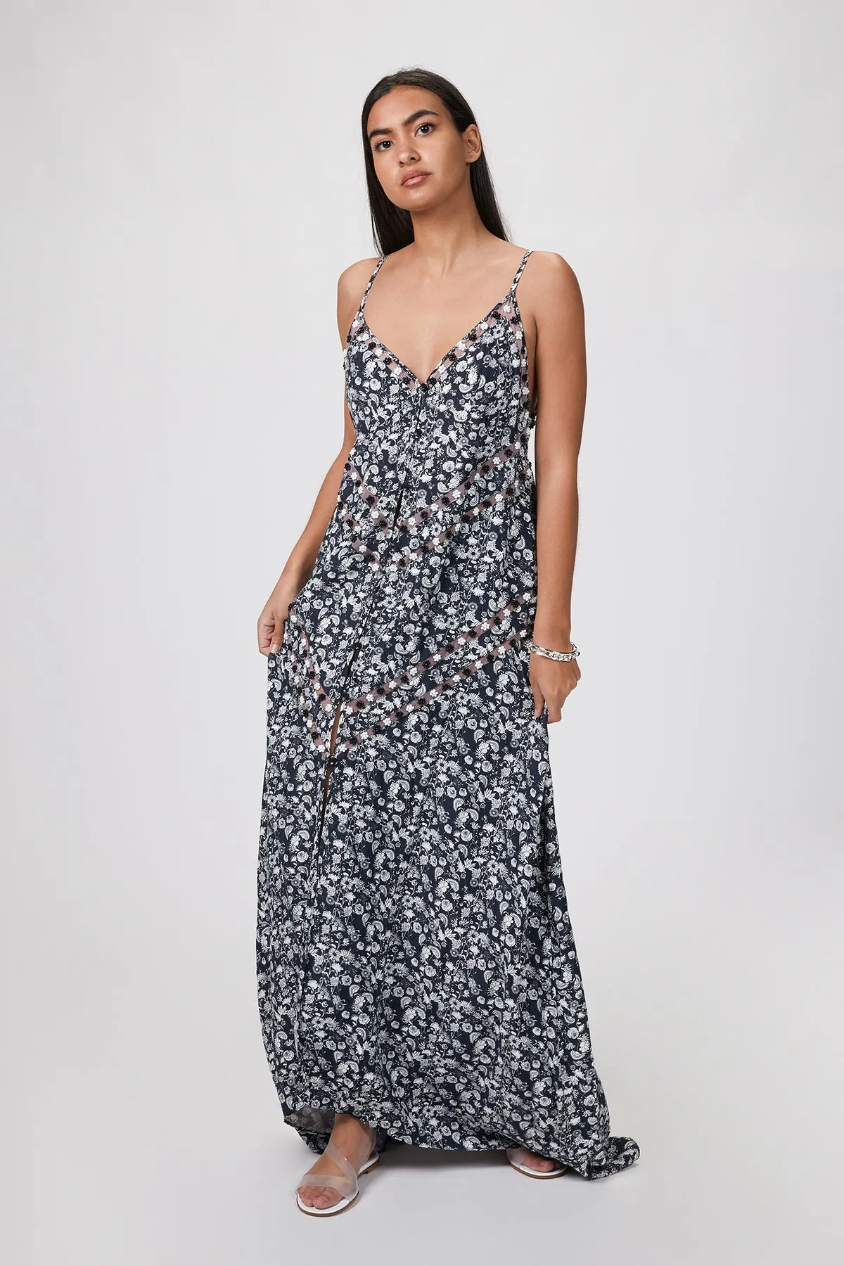 LONG FLORAL DRESS
