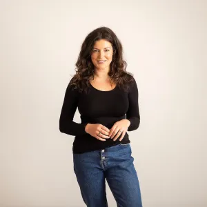 Long Sleeve Scoop Neck