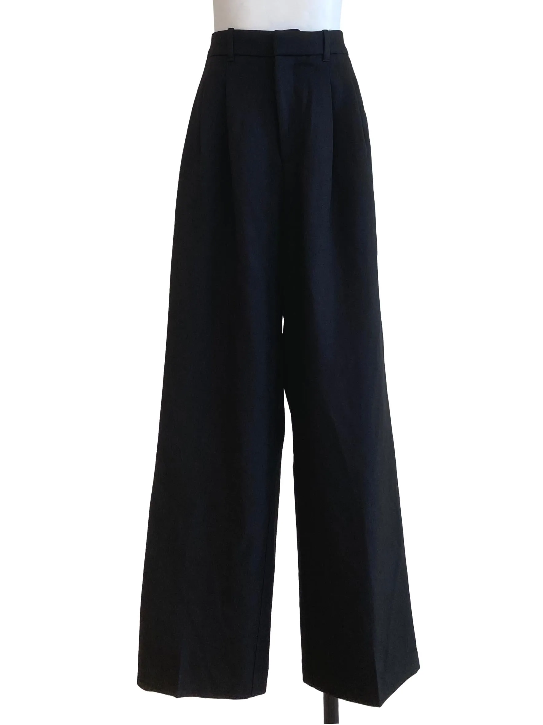 Matte Black Wide Loose Pants LB