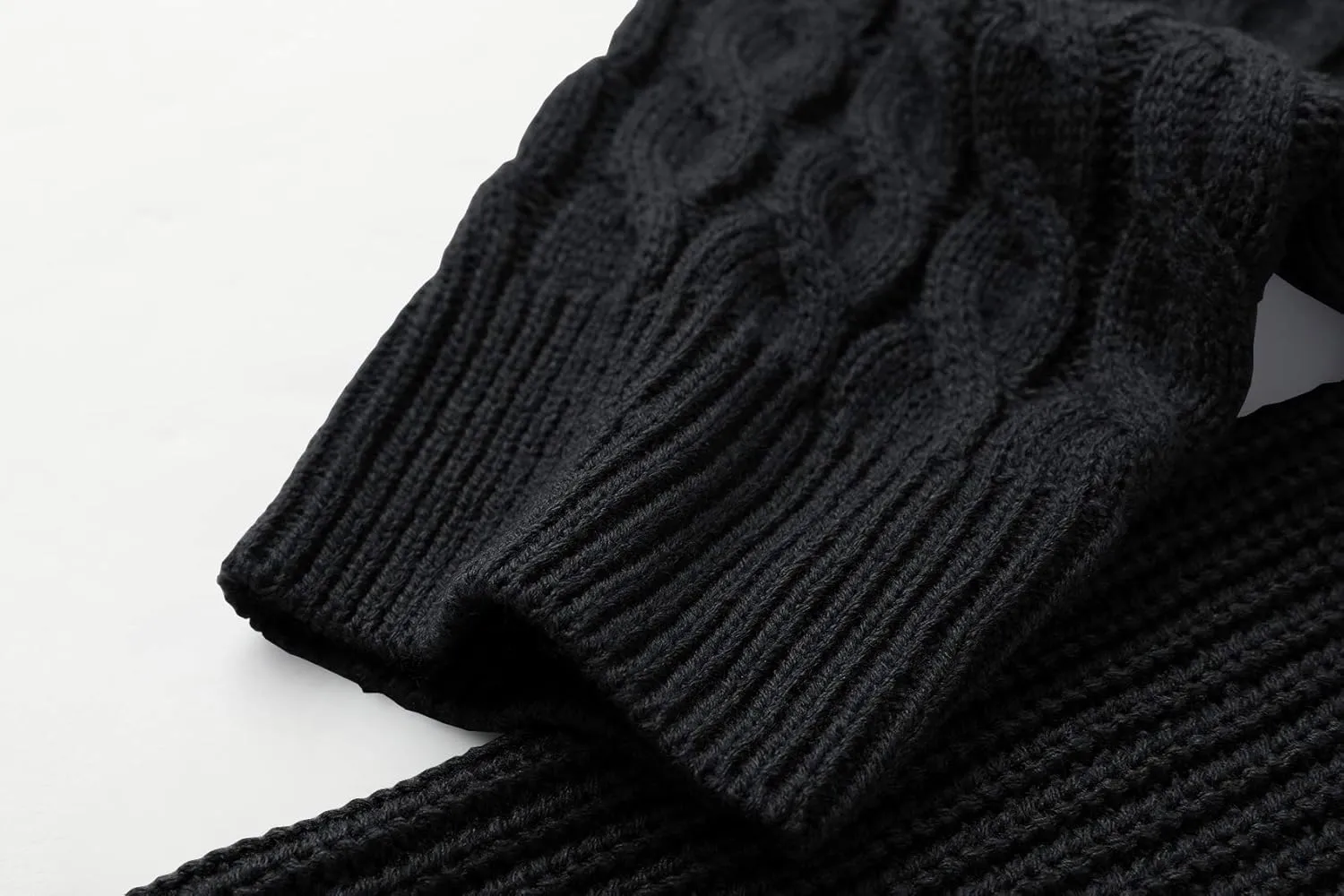 Men's Pullover Sweater Winter Ribbed Knitted Color Block Comfort Stylish Twisted Long Sleeve Sweaters