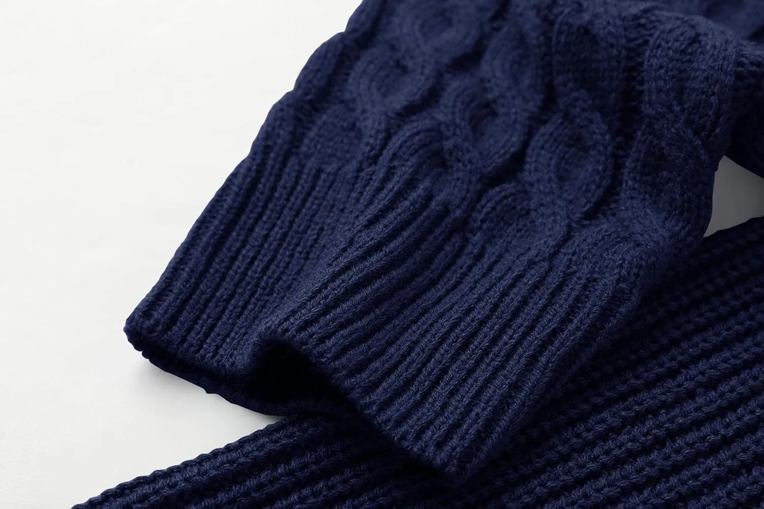 Men's Pullover Sweater Winter Ribbed Knitted Color Block Comfort Stylish Twisted Long Sleeve Sweaters