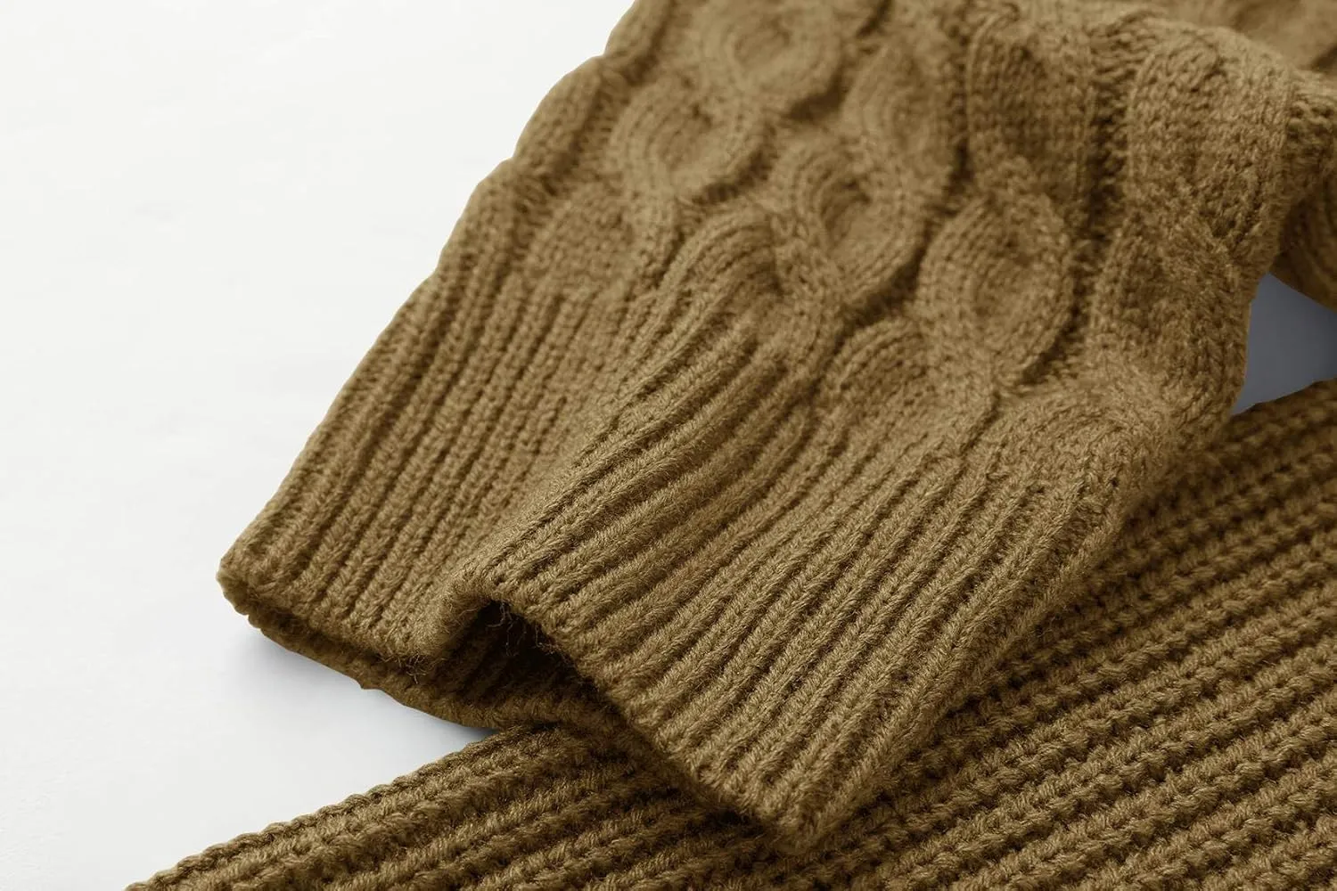 Men's Pullover Sweater Winter Ribbed Knitted Color Block Comfort Stylish Twisted Long Sleeve Sweaters