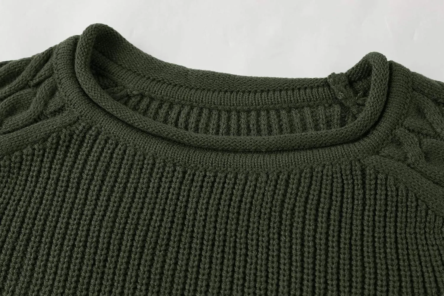 Men's Pullover Sweater Winter Ribbed Knitted Color Block Comfort Stylish Twisted Long Sleeve Sweaters