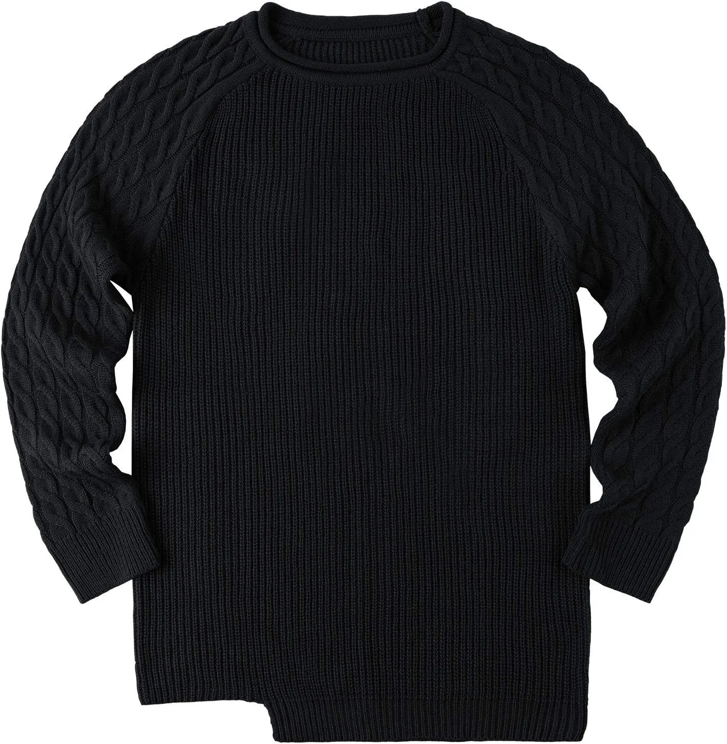 Men's Pullover Sweater Winter Ribbed Knitted Color Block Comfort Stylish Twisted Long Sleeve Sweaters