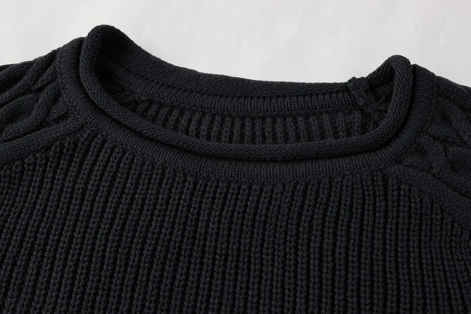 Men's Pullover Sweater Winter Ribbed Knitted Color Block Comfort Stylish Twisted Long Sleeve Sweaters