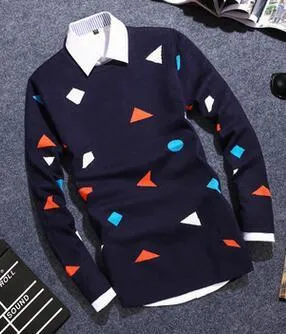 Men's Shape Fashion Patern Pullover