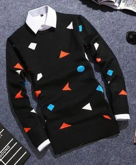 Men's Shape Fashion Patern Pullover